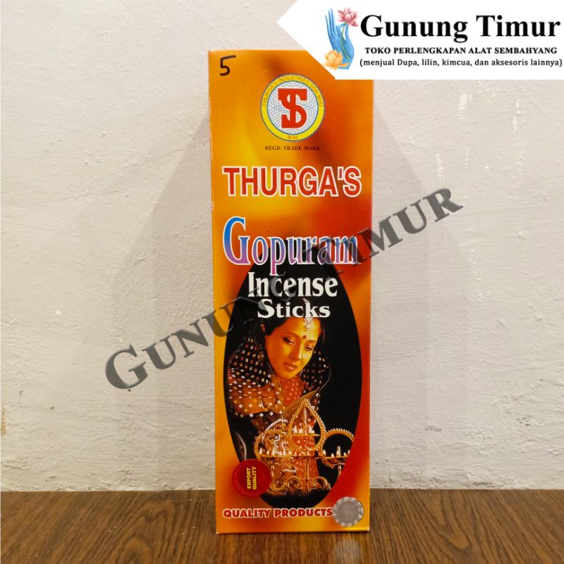 Hio Dupa Thurga Wangi Aromaterapi / Hio Dupa India Gopuram Bathi Incense Sticks