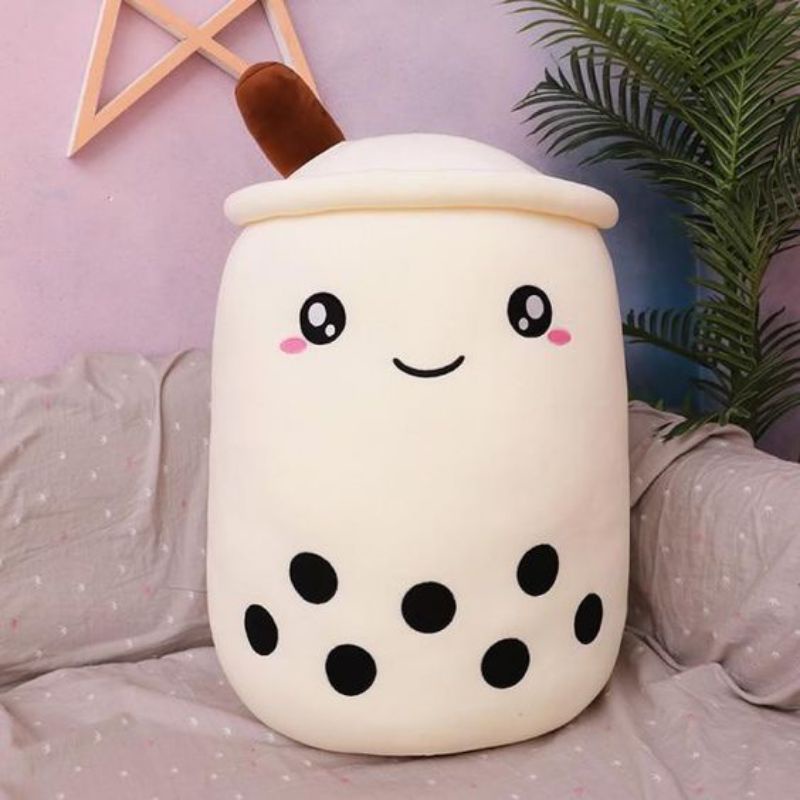 Boneka bantal boba milk tea brown sugar ukuran JUMBO