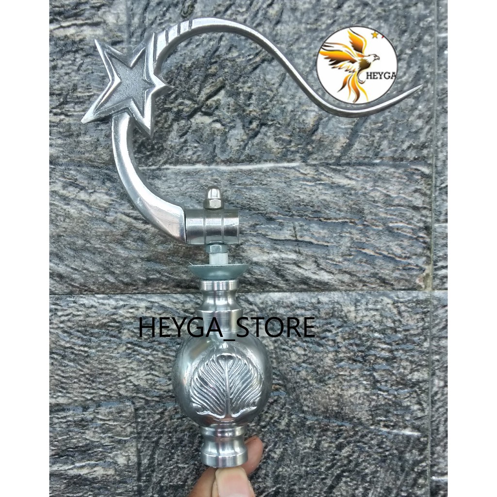 GANTUNGAN SANGKAR BURUNG LIPAT BINTANG STAINLESS + PION DAUN STAINLESS SANGKAR KANDANG BURUNG MURAI 