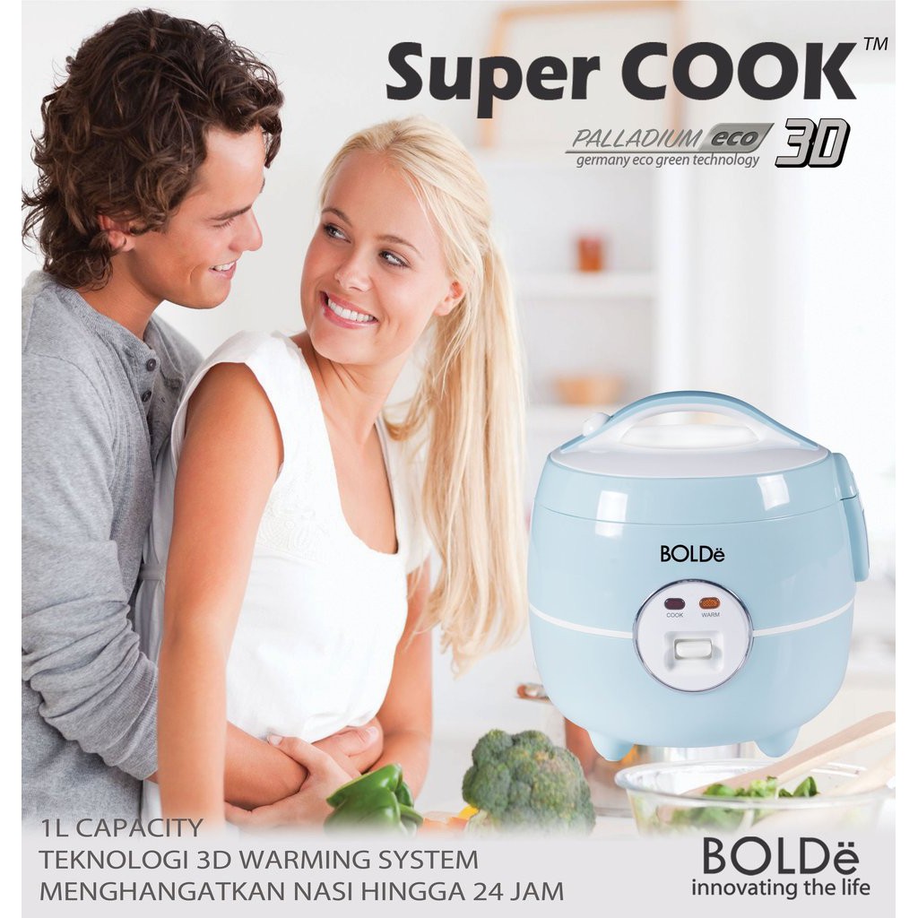 BOLDe Super Cook 3D PALLADIUM ECO - Rice Cooker 1 Liter