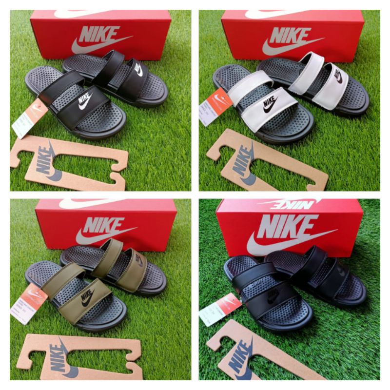 Sandal Nike Benassi Duo Ultra slide sendal slop casual sporty Nike Double Strap Sandals