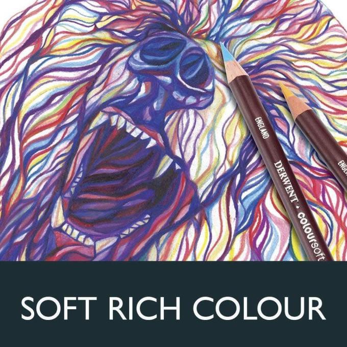 

Sale Derwent Coloursoft Pencils Color Set 36 Tin