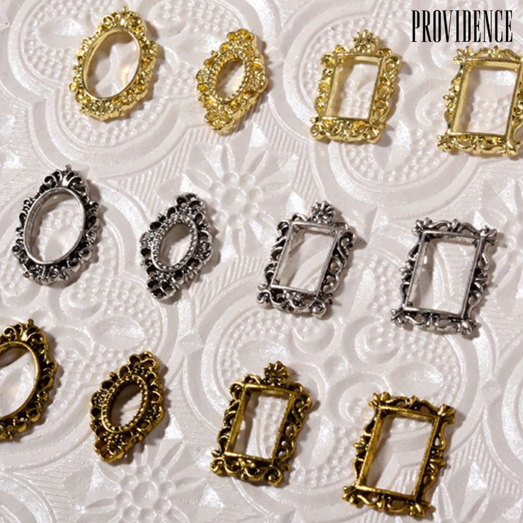 Providence 5pcs / Set Frame Lukisan Kuku Diy Bahan Metal Untuk Wanita