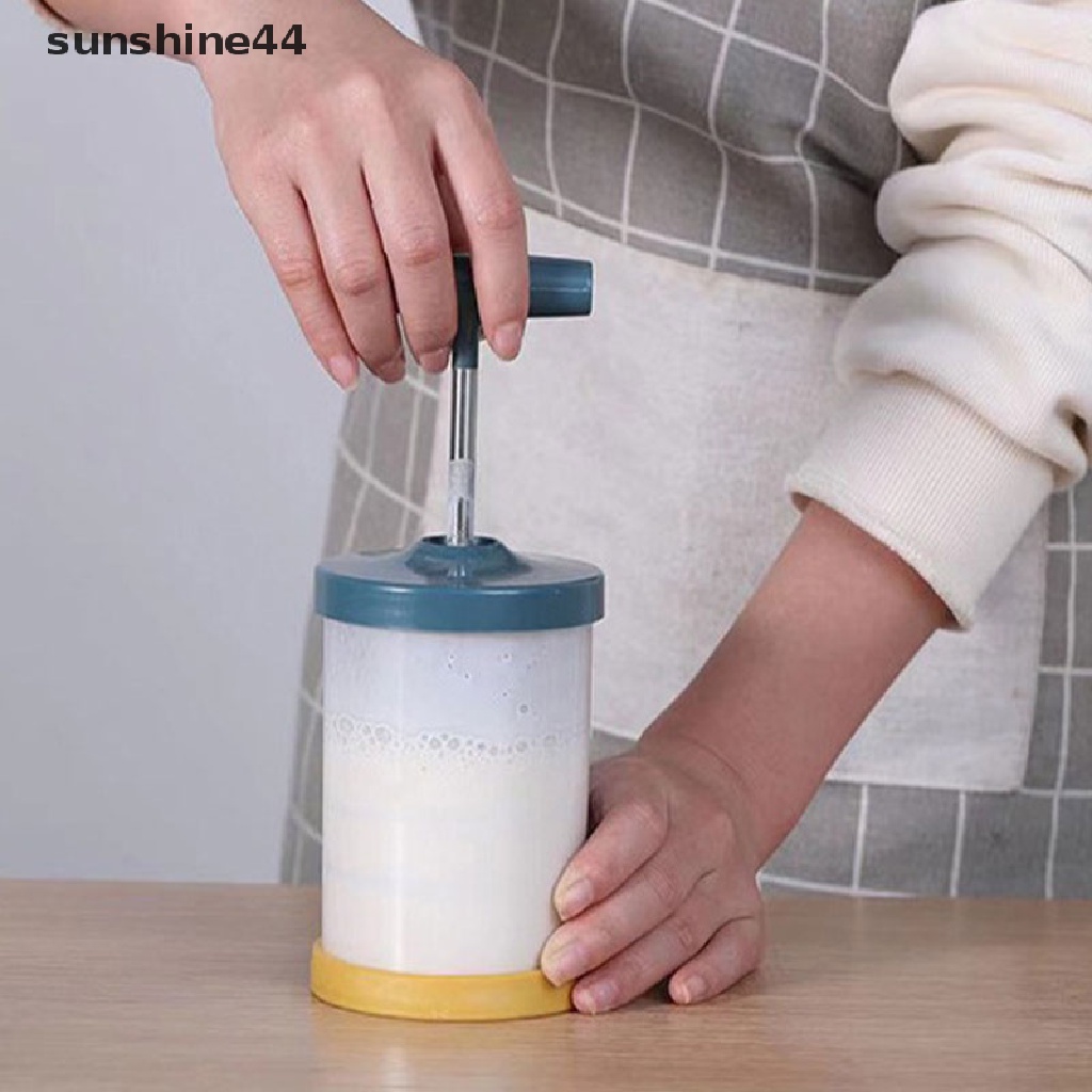Sunshine Milk Frother / Alat Pembuat Buih Susu Manual Dengan Mesh Ganda