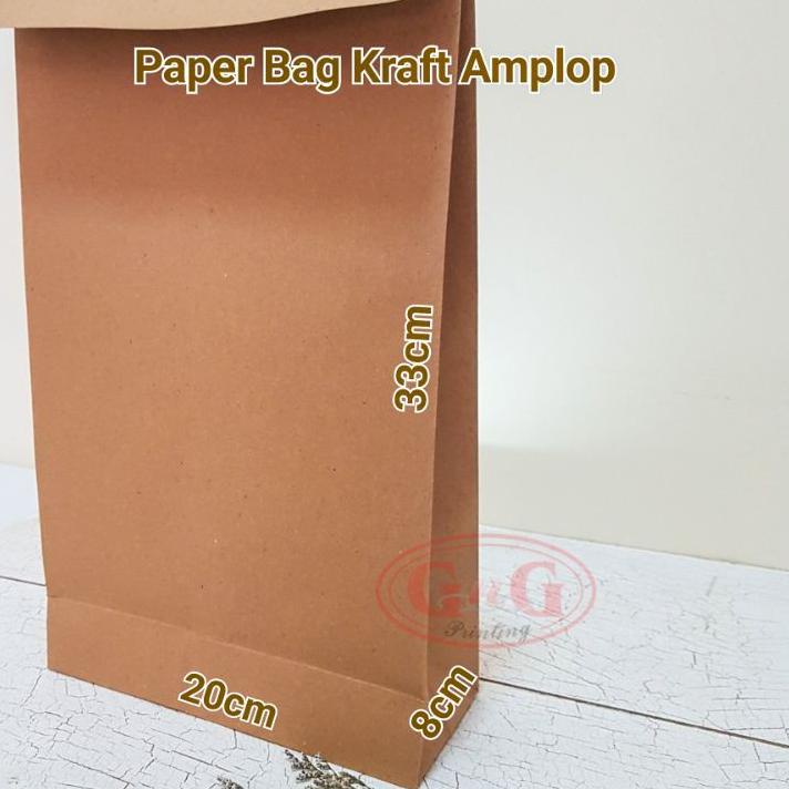 

Model Baru 20pcs - 20x8x33 Polos Paper Bag Kraft Amplop, Paper Bag Pengiriman, Packaging ✓