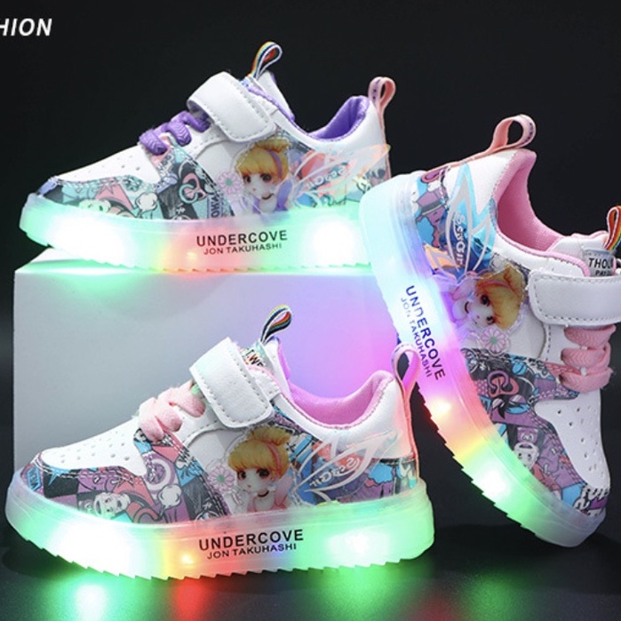 babyfit sepatu lampu anak sneakers UNDACOVER LED kids shoes import gs-630r