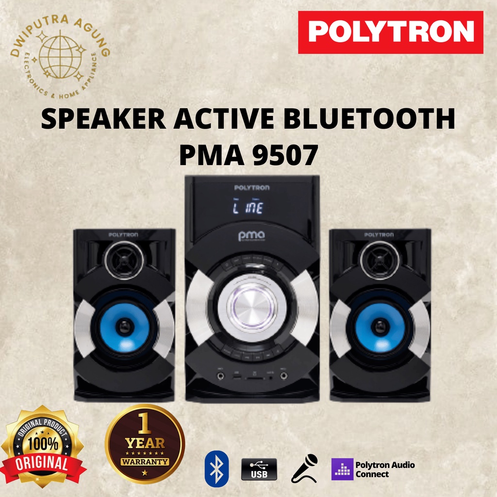 SPEAKER AKTIF POLYTRON PMA9507 ACTIVE SPEAKER POLYTRON PMA 9507 MULTIMEDIA SPEAKER POLYTRON