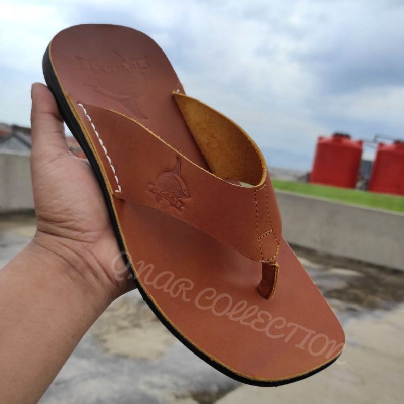 SENDAL KULIT PRIA ORIGINAL/SENDAL KULIT PRIA ASLI 100%