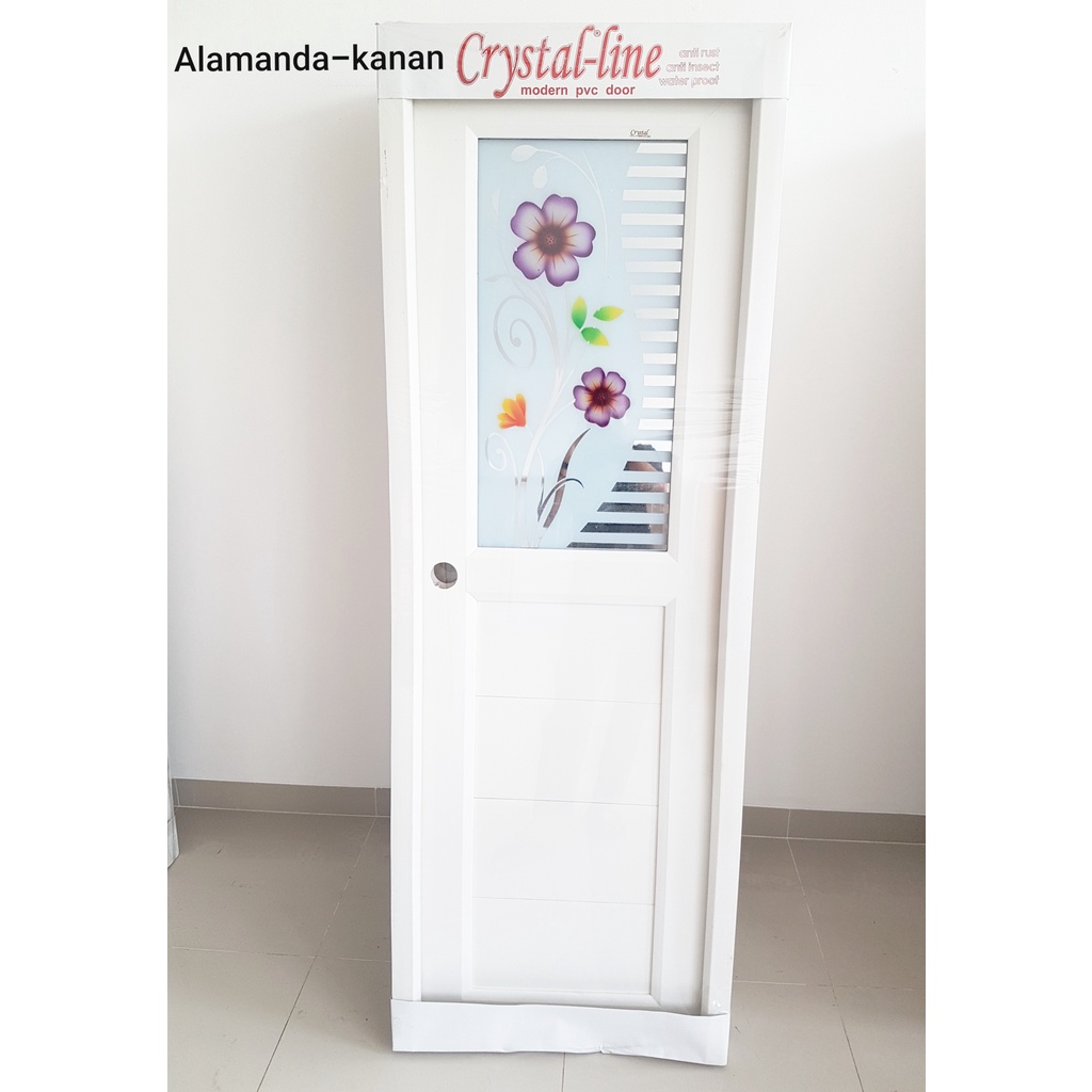 Jual pintu pvc kamar mandi crystal alamanda