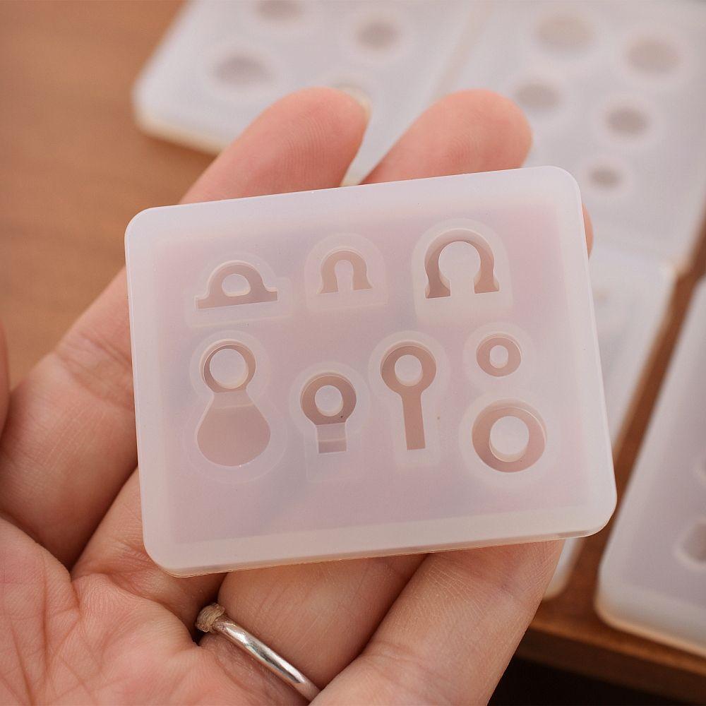 Suyo Cetakan Silikon Resin Kerajinan DIY Menjatuhkan Lem Transparan Pendant Mould