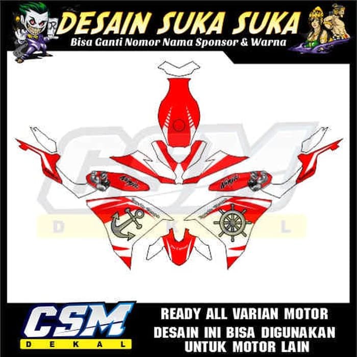 469 Dekal Decal Motor Ninja 300 250 Se R Stiker Sticker Striping