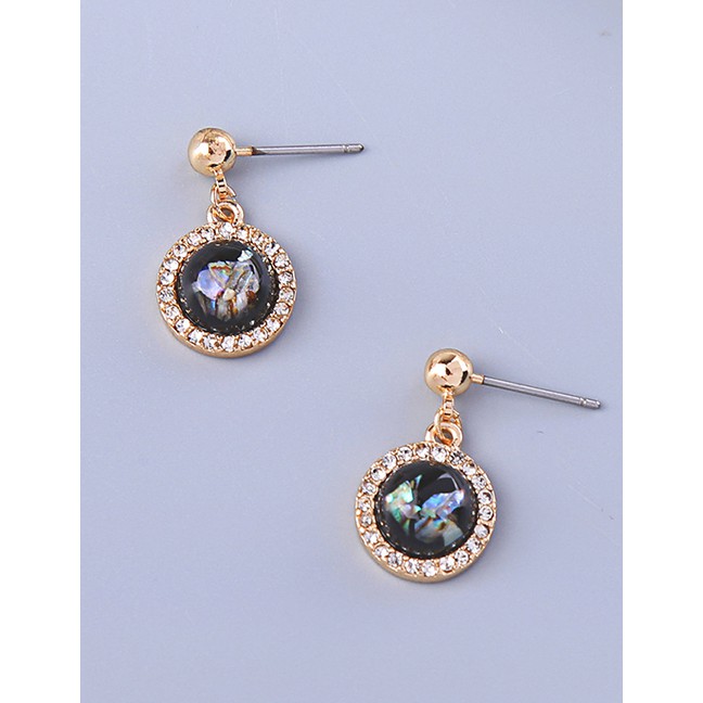 LRC Anting Tusuk Fashion Alloy Ring Diamond Ball Stud Earrings F92071