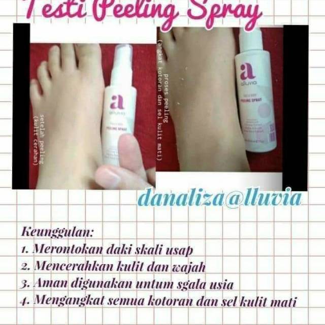 Alluvia peeling spray