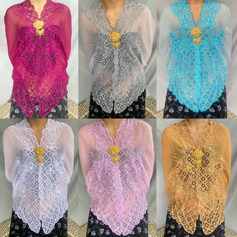 Kebaya Bali By Ani Kain Kebaya Katun Swiss Full Bordir