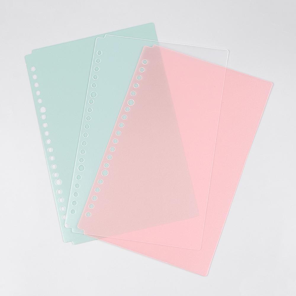 Suyo A5/B5 Loose-leaf Cover Aksesori Alat Tulis File Folder Plastik Isi Ulang20/26Lubang Ring Binder