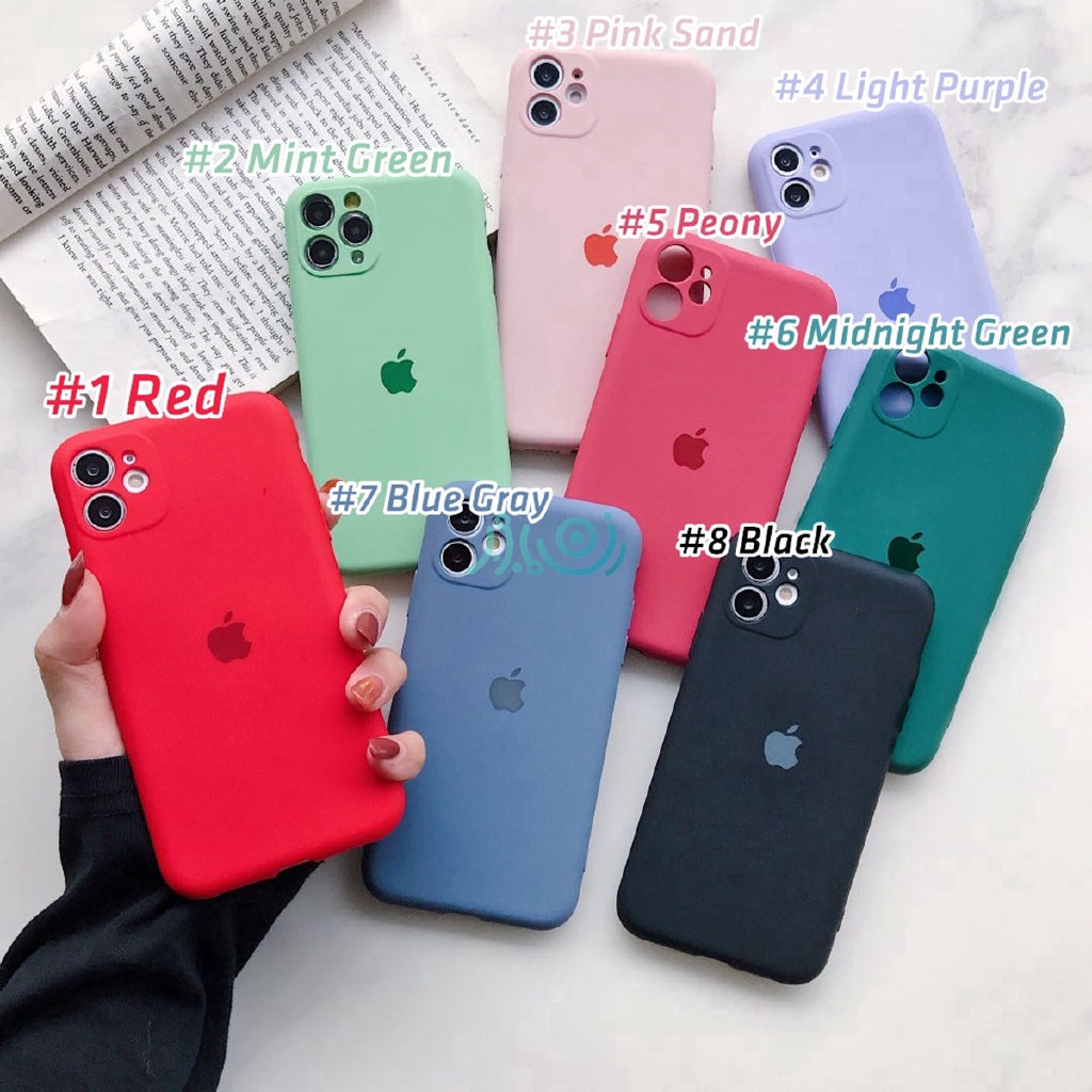 iphone 11 Pro max X XS MAX XR 6/6S+ 7 8plus SE 2020 Casing Soft Silicone Simple Shockproof Rear Camera Lens Protective Case Fashion Phone