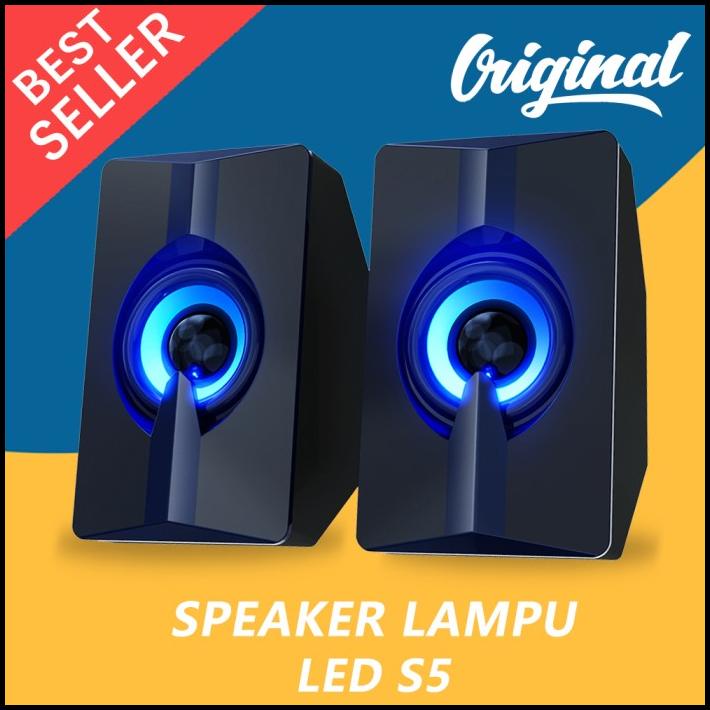Speaker Lampu Led S5 Speaker Aktif Multimedia Pc Laptop Handhone