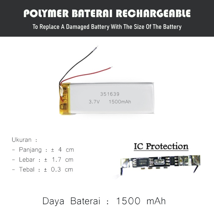 Batteria Ricaricabile CR123A / LC16340 3.7V 1500mAh – Litio Per Softair E Torcia - Foto 3