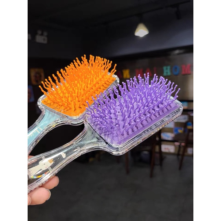 SISIR RAMBUT ANTI KUSUT GLITTER KARAKTER JUMBO / SISIR ANTI RONTOK / SISIR ANAK / SISIR GLITTER