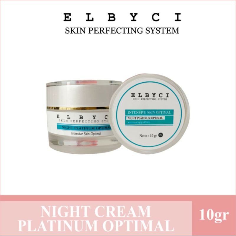 Elbyci Night Cream Platinum Optimal (Mencerahkan Wajah 2x Lebih Cepat)