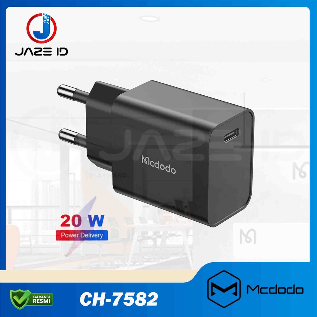 MCDODO Kepala Adaptor Charger Type C 20W iPhone 12 13 Android