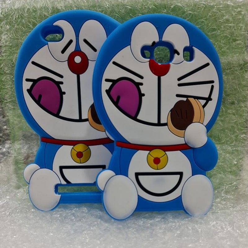 Silicon case casing Hp soft case Hp Oppo 3D karakter silicon 3D boneka doraemon