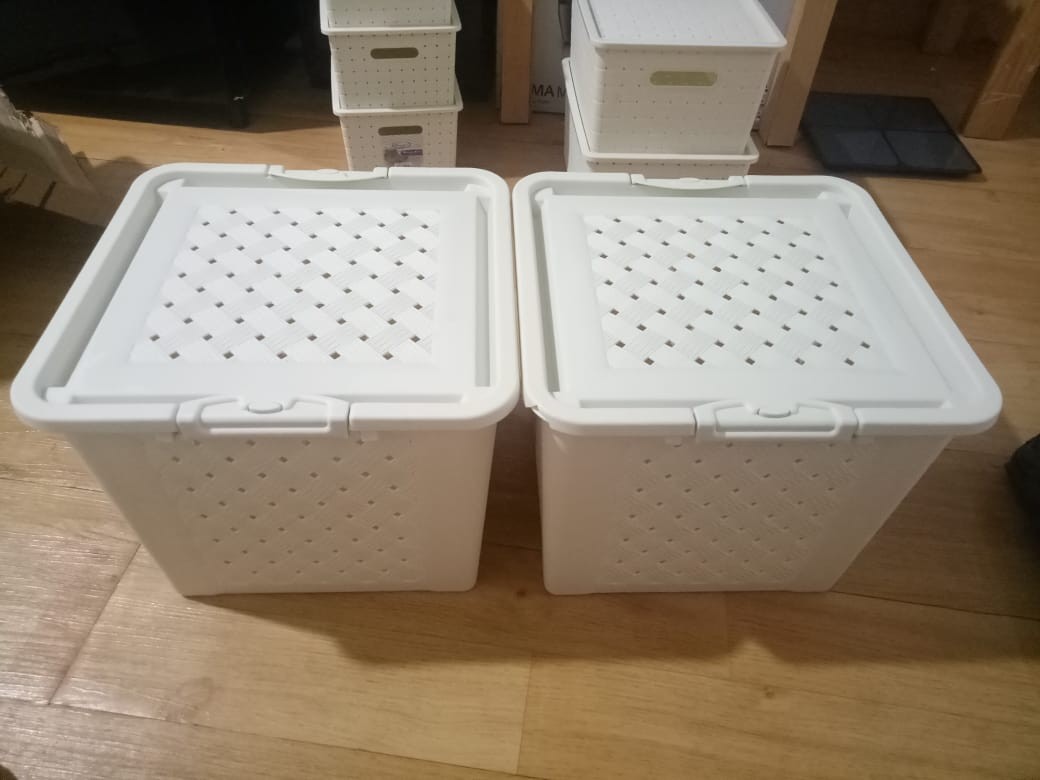 Keranjang Tempat Loundry Storage Bag Basket Carlotta M6501 Hawaii Medium Kualitas Bagus