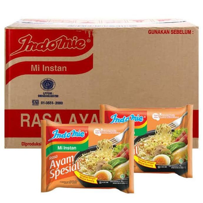 

FREEONGKIR Indomie Rasa Ayam Special / Dus (isi 40 bungkus) MN368