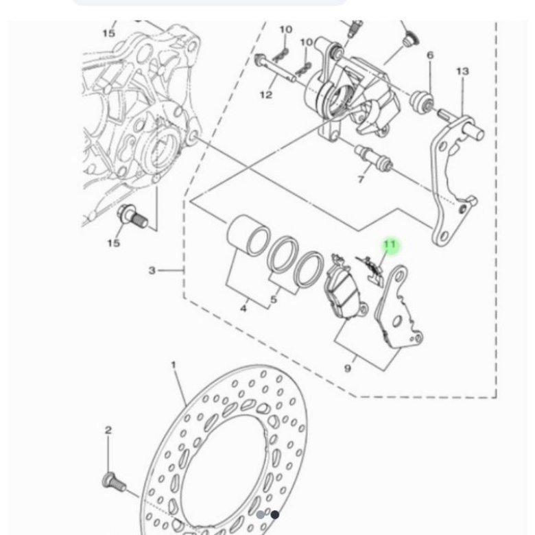 SUPPORT BESI PLATE KAMPAS REM DEPAN MIO REM BELAKANG NMAX 5P0-F5919-00