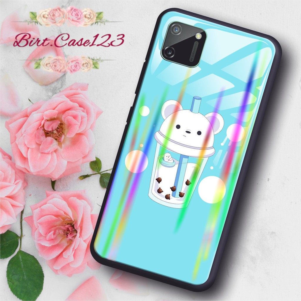 BC Case casing silikon Gambar BUBBLE back case glass aurora oppo samsung vivo xiaomi realme iphone