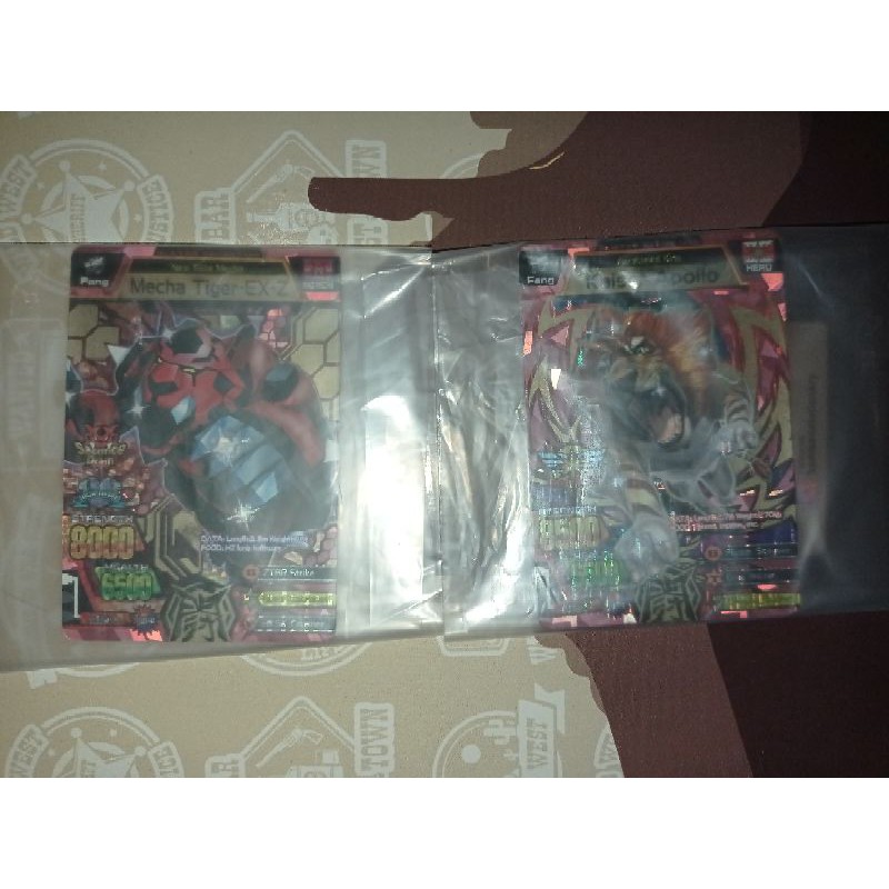 Kartu Strong Animal Kaiser Evolution Ultra Rare Mecha Tiger EX-Z dan Kaiser Apollo