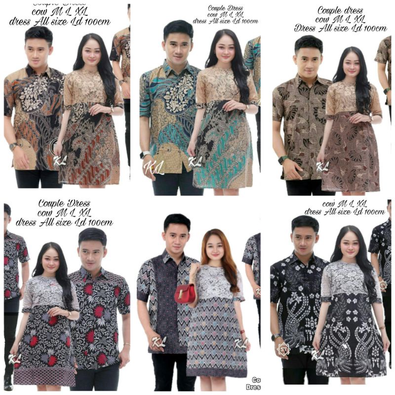 COUPLE DRESS BATIK BROKAT COUPLE DRESS BROKAT