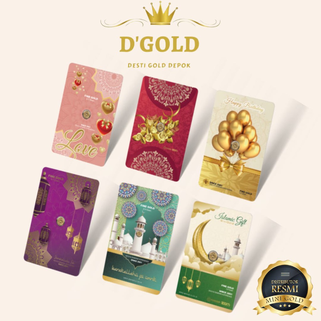 MiniGold Gift Series Logam Mulia Emas 24 Karat / EMAS MINI GOLD