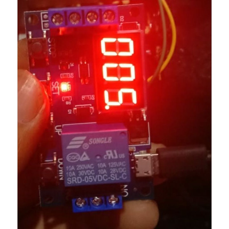 Timer power 6v-30v Modul Relay Saklar timer 10A pengatur waktu ARUS AC/DC 10A