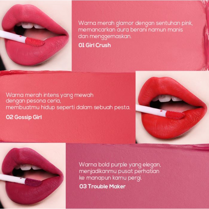 Nacific Crush Mood Lip Cream Lipstick Nacific