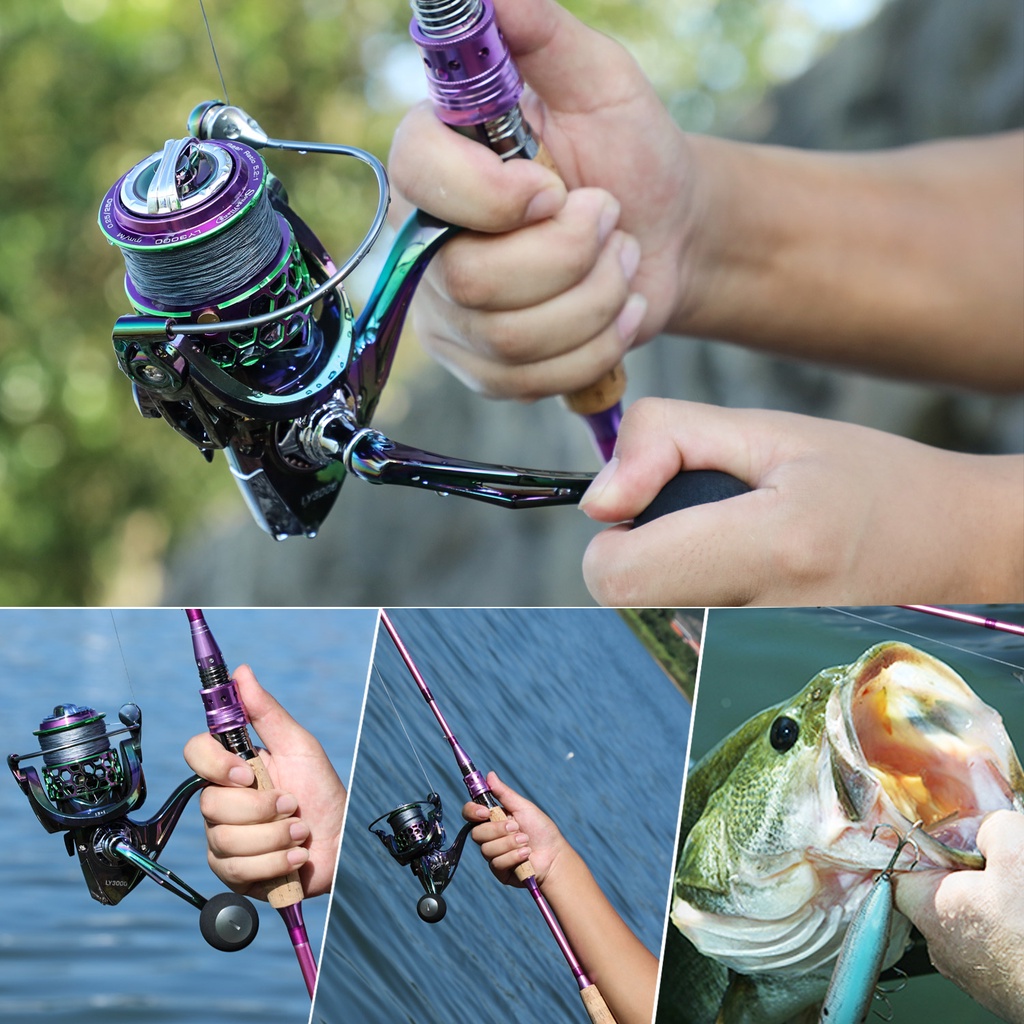 Spinning Fishing Reel Max Drag Full Metal Spool Spinning Reel 13+1 Ball Bearings 5.2:1 Rasio Roda Gigi Kanan Kiri Pegangan Inter-changeable Air Asin Gulungan Pancing Air Tawar Gear Tackle Luar Ruangan