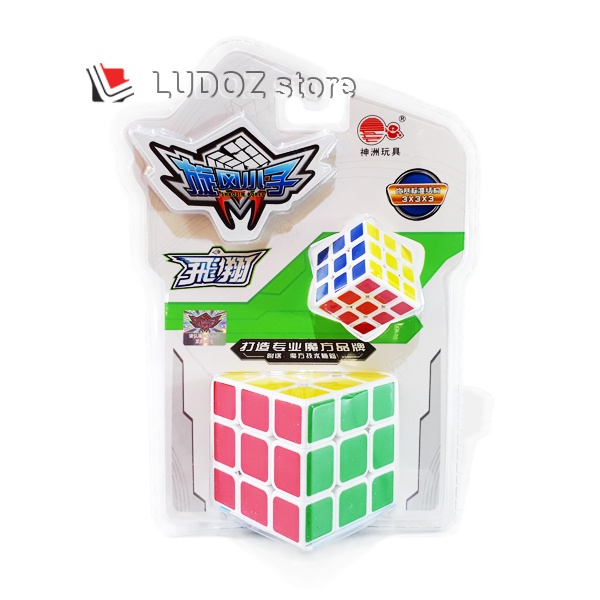 ccp9vv Rubik 3X3 White Base Dapat 2 Buah Magic Cube 3X3X3 Licin E20Voh