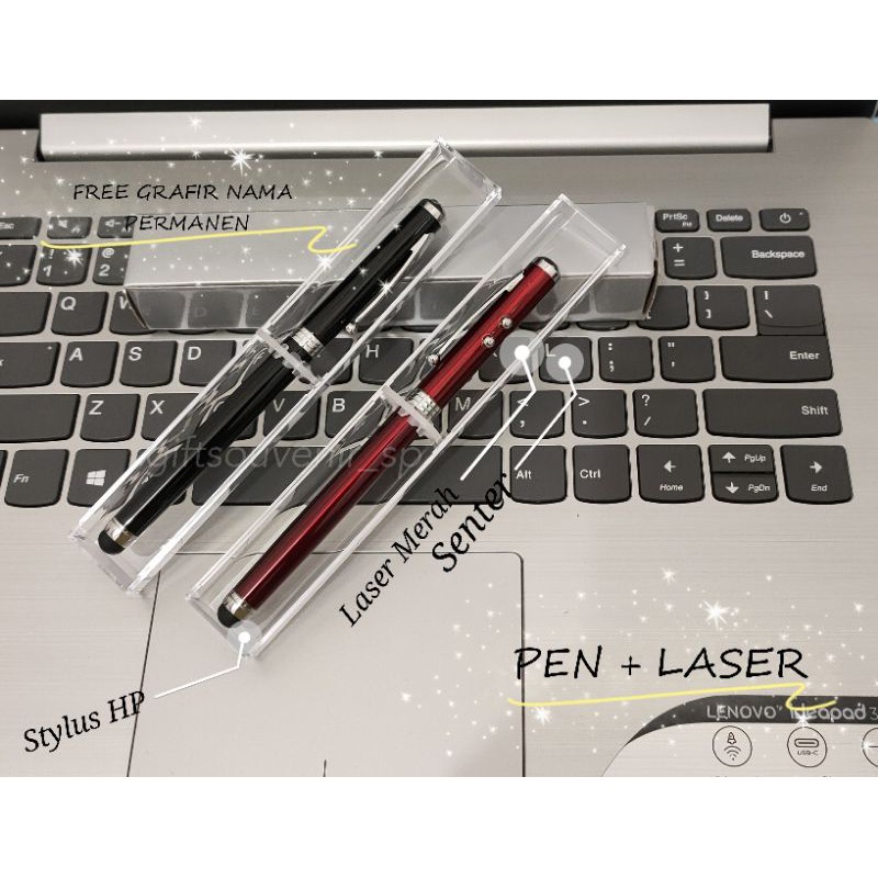 Pointer pen 4 in 1 | Pointer | Senter | Pulpen Custom