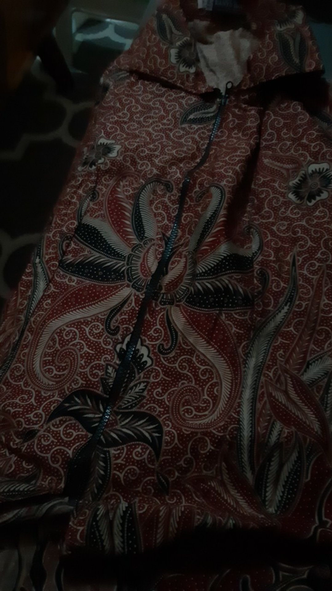 Cp Tunic Zipper Teratai Lawasan Tunik Batik Cewek Tunic Batik Wanita Seragam Batik Kerja Batik Busui