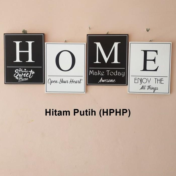 Hiasan Dinding Pajangan Unik HOME Sweet Home SET isi 4