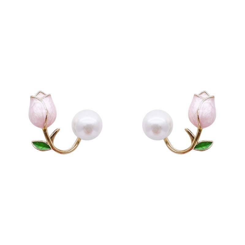 Anting Stud 925 Silver Model Bunga Menjuntai Untuk Wanita