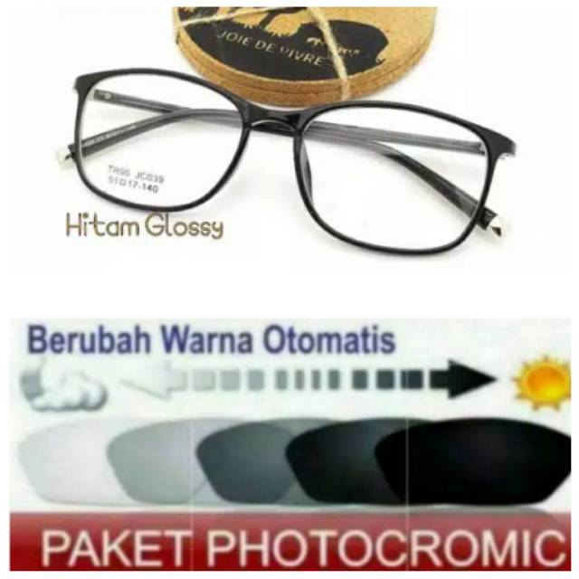 Frame Kacamata Anti Radiasi, Kaca mata Terbaru L093 Free Lensa Photocromic Minus Plus Anti UV