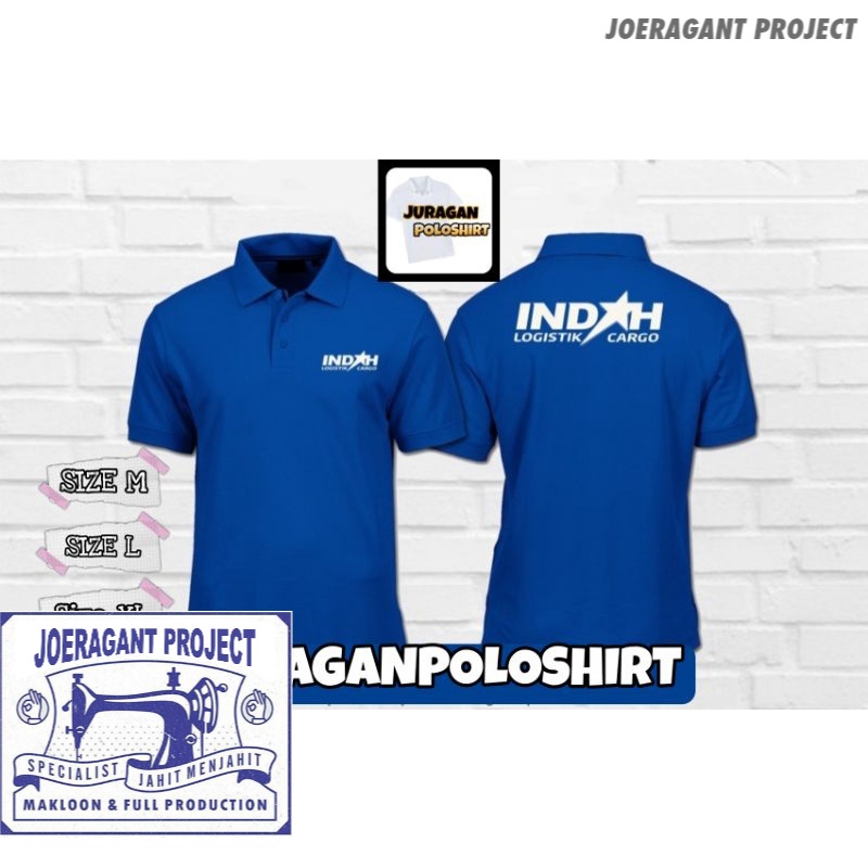 Poloshirt Kaos Polo Indah Logistik Cargo - Kaos Polo Indah Logistik Cargo - Kaos Kerah Kurir.Muraah 