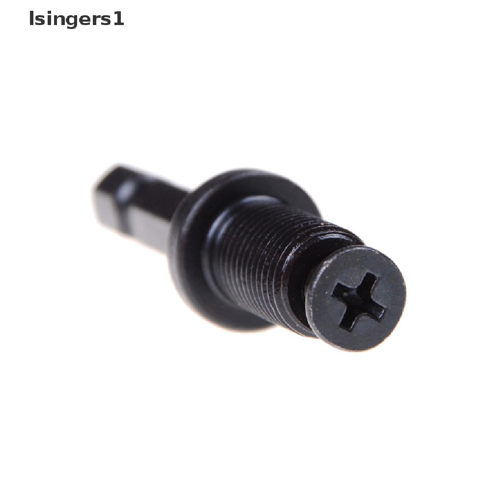 (lsingers1) Adapter Sekrup Hex Shank 1 / 4 &quot;Male Untuk Bor Chuck 6mm / 10mm /13mm / 3 / 8&quot; - 24UNF