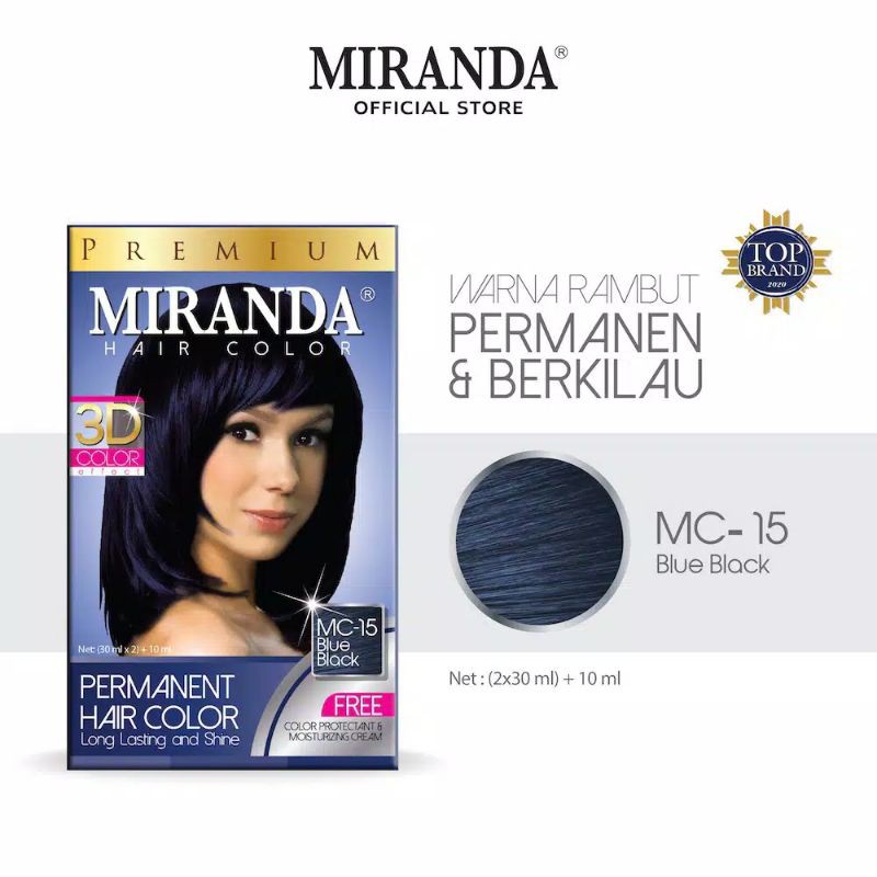 MIRANDA MC15 SEMIR RAMBUT MIRANDA PERMANEN BLUE BLACK