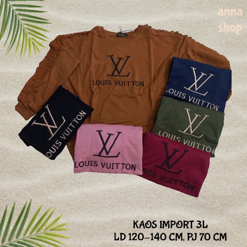 atasan kaos wanita import TIRAMISU motif tulisan bordir jumbo