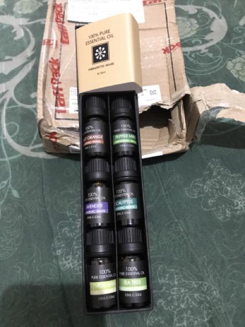 [ Paket Premium 9pcs ] Aroma Terapi Diffuser Humidifier Pure Essential Fragrance Oil Aromatherapy