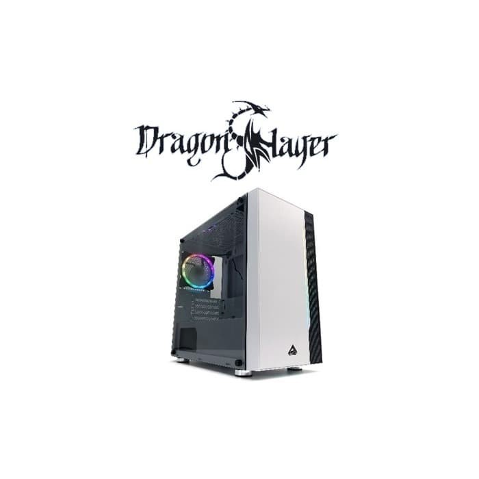 Casing Paradox Dragonslayer LEFT TEMPERED GLASS White - No Psu