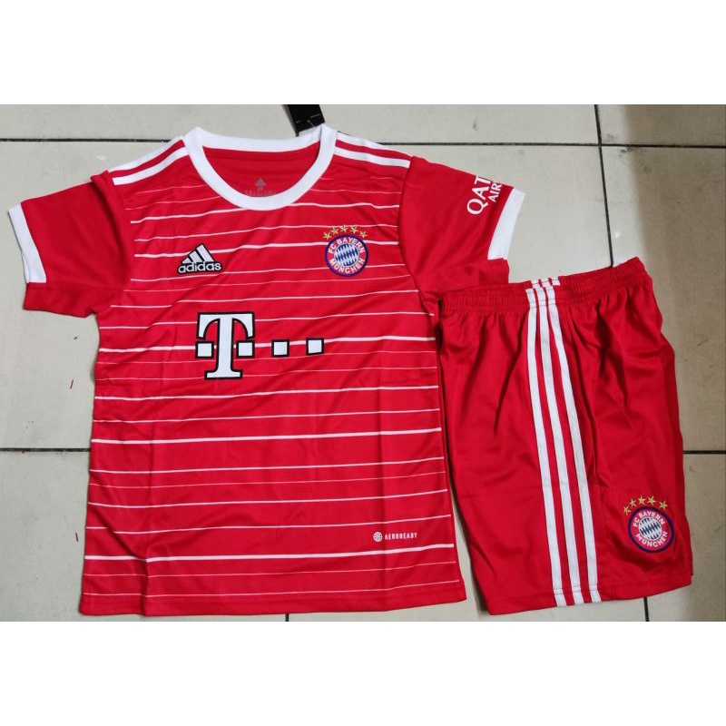 JERSEY BAJU BOLA ANAK MUNCHEN HOME KIDS 2023/2024 GRADE ORI