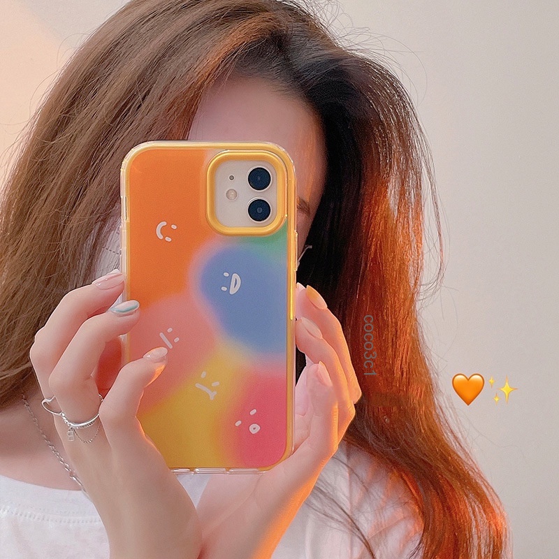 Case Motif Wajah Tersenyum Untuk iphone 13 12 11 Pro Max XS XR 8plus 12pro12pro Max 7 8 Plus X XS XR XSMAX